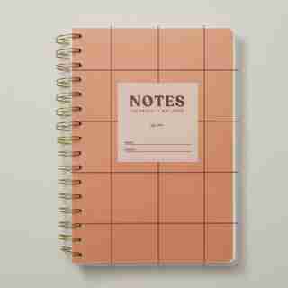 A5 POLYPRO SPIRAL NOTEBOOK, ORANGE