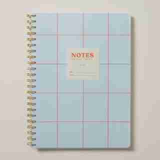 A4 RECYCLED POLYPRO SPIRAL NOTEBOOK, LIGHT BLUE