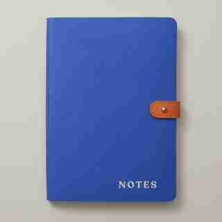 SMALL ULTRA FLEXI BUTTON JOURNAL, BLUE