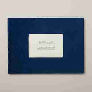 VELVET PHOTO ALBUM, NAVY