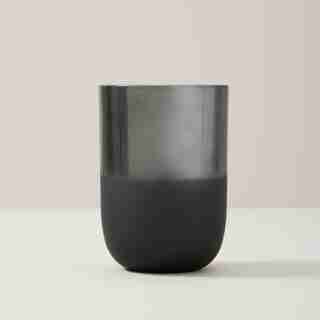 LARGE MERCURY GLASS CANDLE, SMOKED CEDARWOOD & AMBER