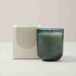 POURED GLASS CANDLE, SILVER BIRCH & JUNIPER