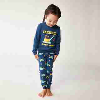 KIDS PAJAMA, CONSTRUCTION SLEEP ZONE SIZE 6