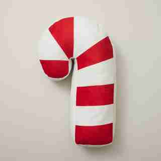 HOLIDAY CUSHION, CANDY CANE