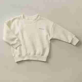 CHILL CREWNECK, MARSHMALLOW 6-12 MONTHS