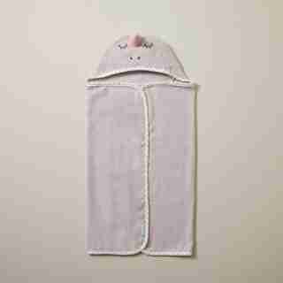 HOODED TOWEL, NARWHAL