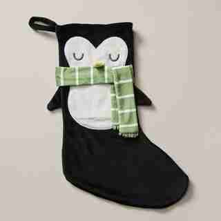 HOLIDAY CRITTER KIDS' STOCKING, PENGUIN