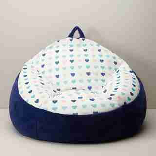 Structured Bean Bag Chair, Hearts