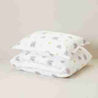 HOUSSE DE COUETTE EN COTON BIOLOGIQUE – ARCS-EN-CIEL, LIT SIMPLE