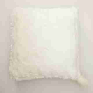 FLOOR CUSHION, FAUX-FUR SQUARE