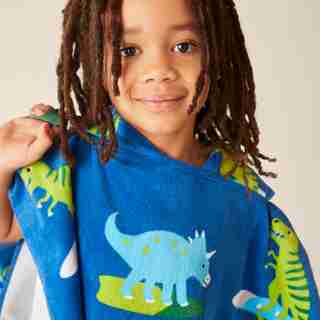 PONCHO TOWEL, DINOSAUR