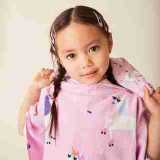 PONCHO TOWEL, UNICORN