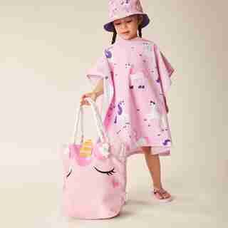 BEACH TOTE BAG, UNICORN