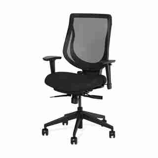 Ergonofis YouToo Ergonomic Chair Black Frame Black Leather