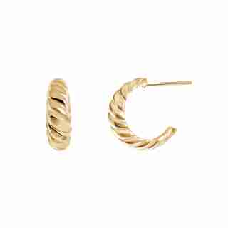 Croissant Hoops, Gold