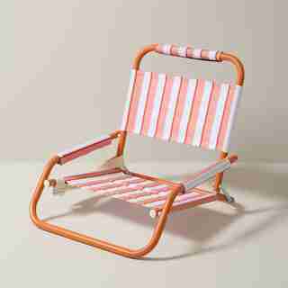 OUI BEACH CHAIR RED STRIPE