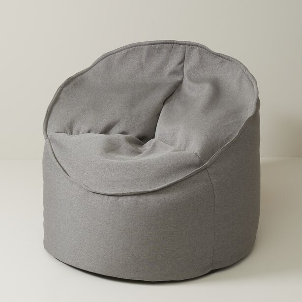 Canvas Bean Bag Chair, Light Grey by Norka Living Gifts www
