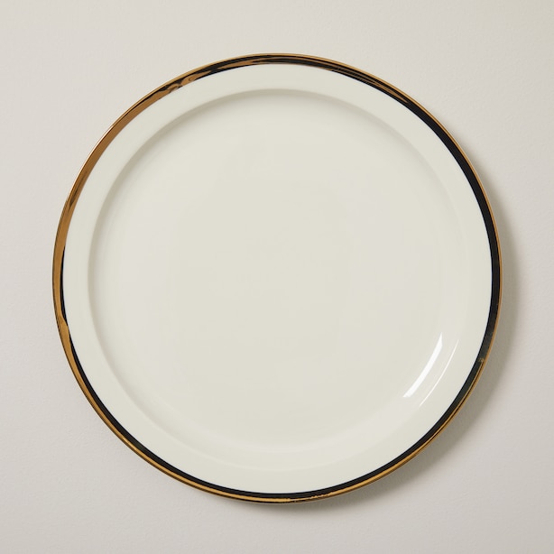 GOLD RIMMED DINNER PLATE by OUI Gifts www.chapters.indigo.ca
