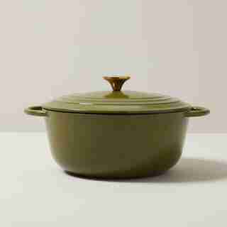 CAST IRON DUTCH OVEN, 5L, OLIVE
