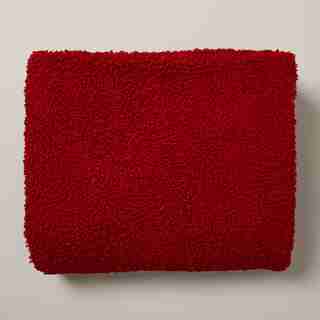 BOUCLE THROW, RIBBON RED