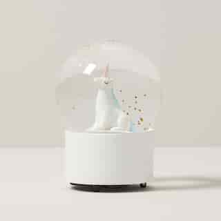 LED SNOW GLOBE, UNICORN