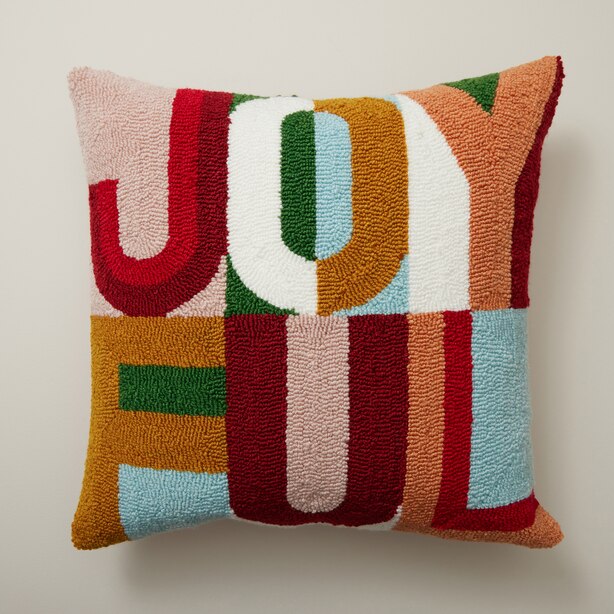 EXPRESSION PILLOW COVER, JOYFUL by OUI Gifts www.chapters.indigo.ca