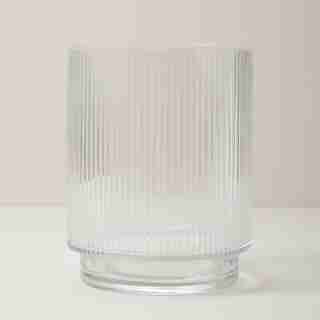 RIBBED GLASS HURRICANE, 4"