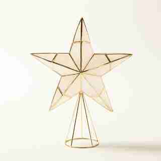 CAPIZ TREE TOPPER, STAR