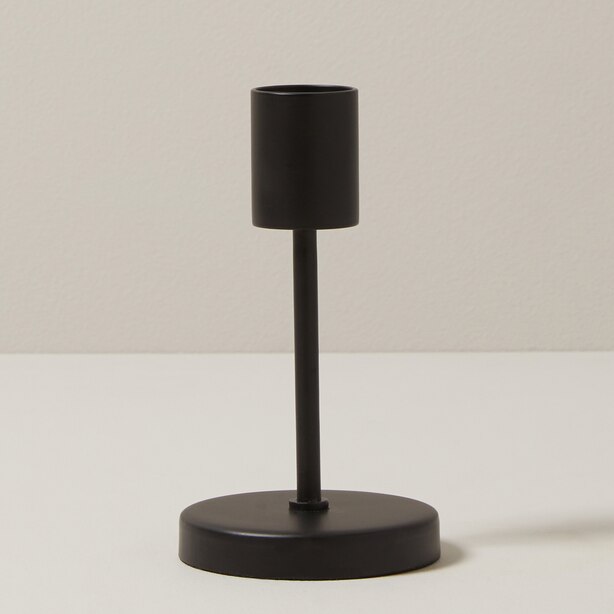 SHORT TAPER CANDLE HOLDER, BLACK by OUI Gifts www.chapters.indigo.ca