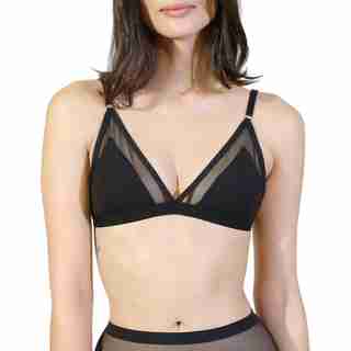 CONTRAST BRA, BLACK MEDIUM