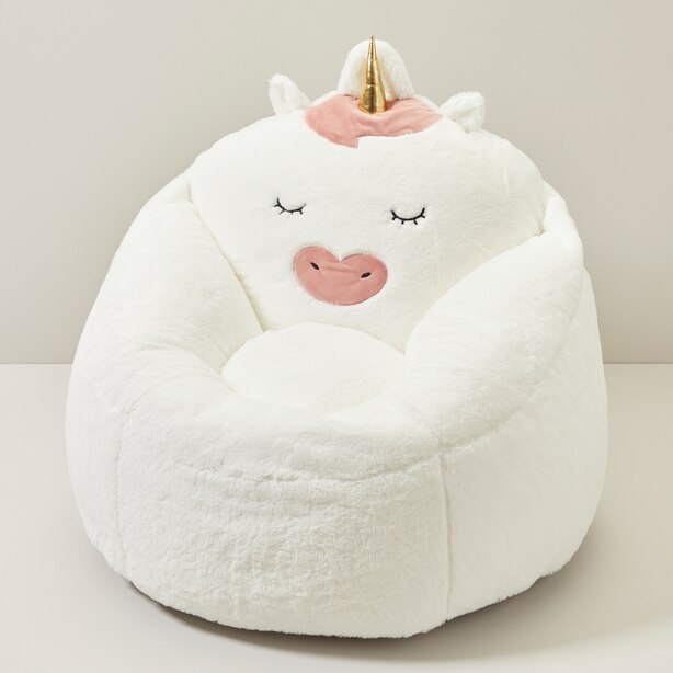 Structured Bean Bag Chair, Unicorn