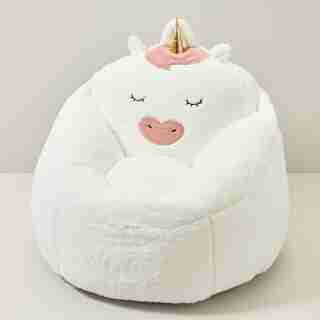 Structured Bean Bag Chair, Unicorn