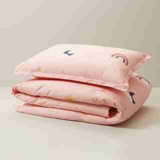ORGANIC COTTON DUVET COVER, TWIN RAINBOW