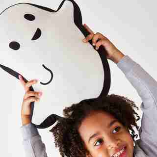SHAPED CUSHION, HALLOWEEN GHOST