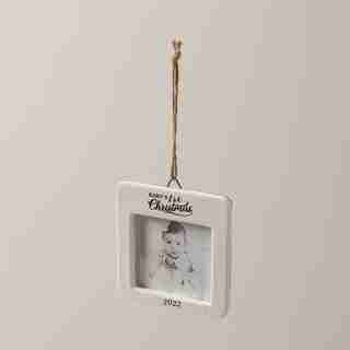 Baby's First Christmas Picture Ornament