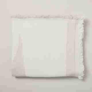 JETÉ – MOTIF JACQUARD, IVOIRE ET NATUREL