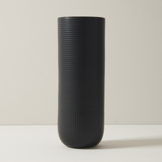 LARGE ARCH VASE, BLACK