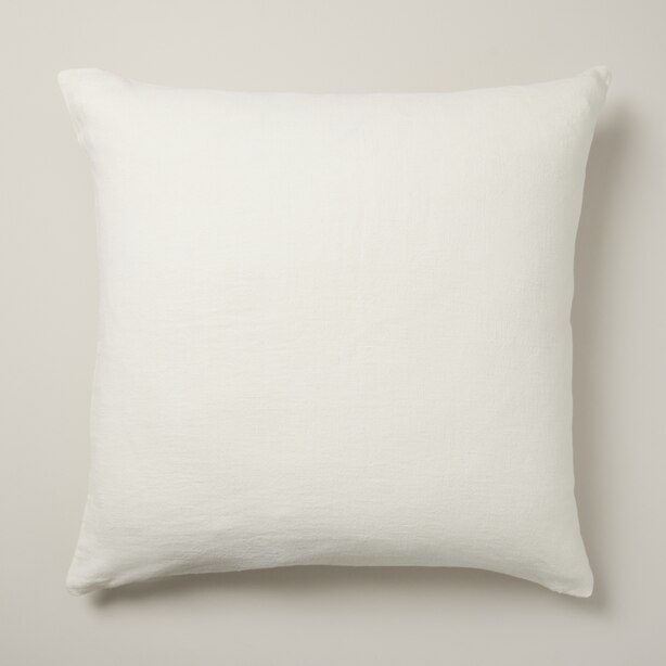 LINEN PILLOW COVER, IVORY 24" X 24" by OUI Gifts www.chapters.indigo.ca