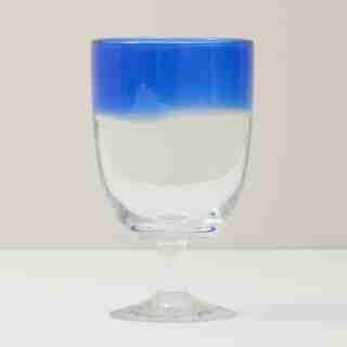 OMBRE BLUE GOBLET GLASS