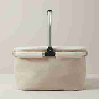 Picnic Cooler Basket, Oatmeal