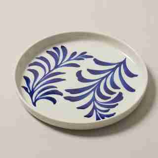 SIDE PLATE, BLUE PALM