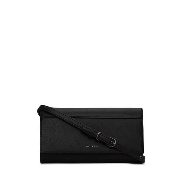 LETTE VINTAGE WALLET CROSSBODY, Black by Matt and Nat Gifts www