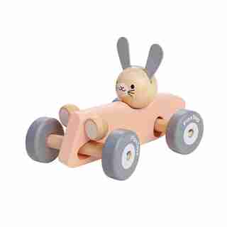 VOITURE DE COURSE LAPIN, ROSE