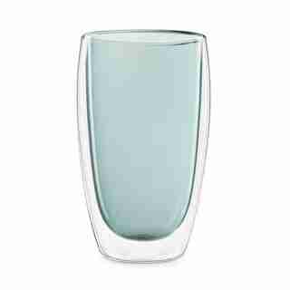 DOUBLE WALLED GLASS TEAL