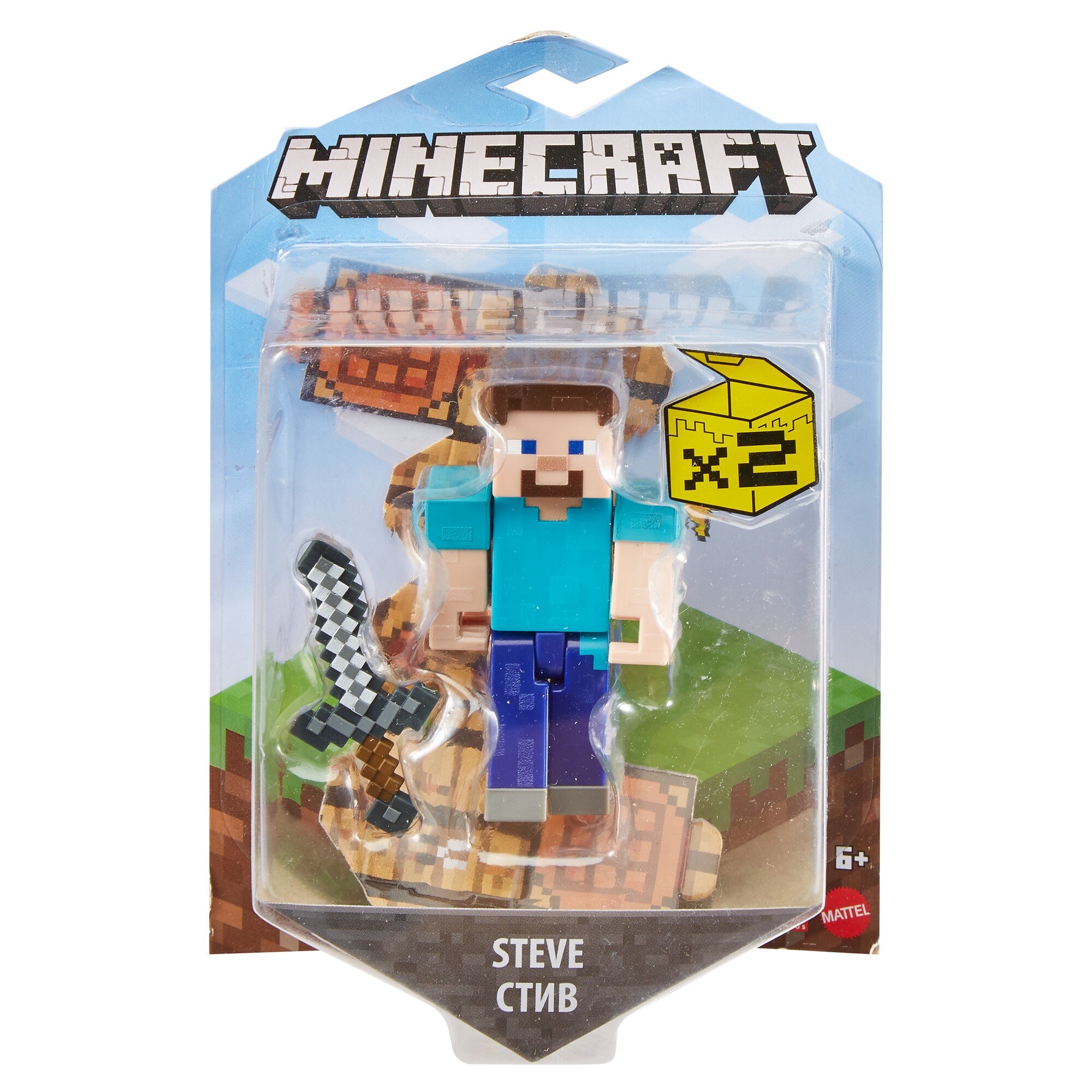 minecraft mining steve toy