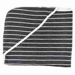 House of Jude Hooded Baby Turkish Towel Raven