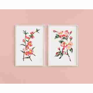Cherry Blossom Sprigs Paint By Number Kit 2-Pack