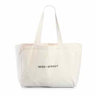 Mini Organic Cotton Pocket Tote Shopping Bag