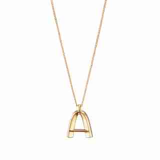 Monogram Necklace, Letter A