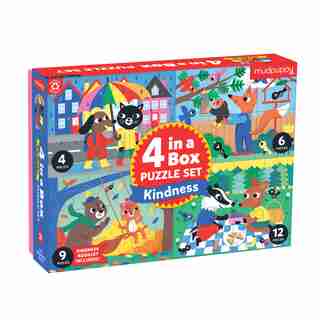 Kindness, 4 pc, 6 pc, 9 pc, 12 pc Puzzle (4 in a Box)